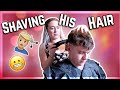 Shaving my Boyfriends Hair! | Lockdown Made Us Do It | ZERO experience girlfriend gives haircut