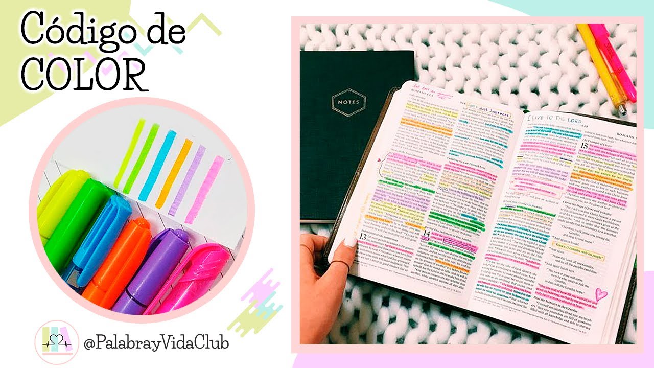 CÓDIGO de COLORES para tu Biblia - Palabra y Vida