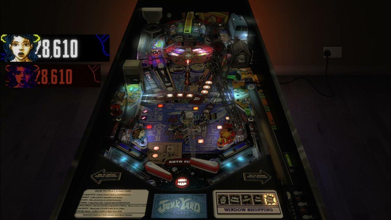 Junk Yard DMD 64 colors Real pinball machine and Virtual Pinball
