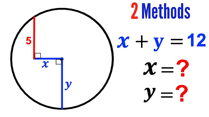 Can you find X and Y values? | (Circle) | #math #maths | #geometry