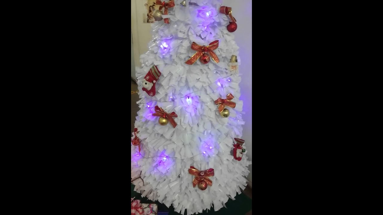 Árvore de Natal com copos descartáveis - YouTube