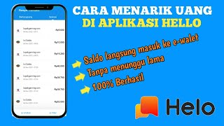 Cara Menarik Uang Di Aplikasi Hello Dengan Mudah Dan Cepat Terbaru screenshot 5