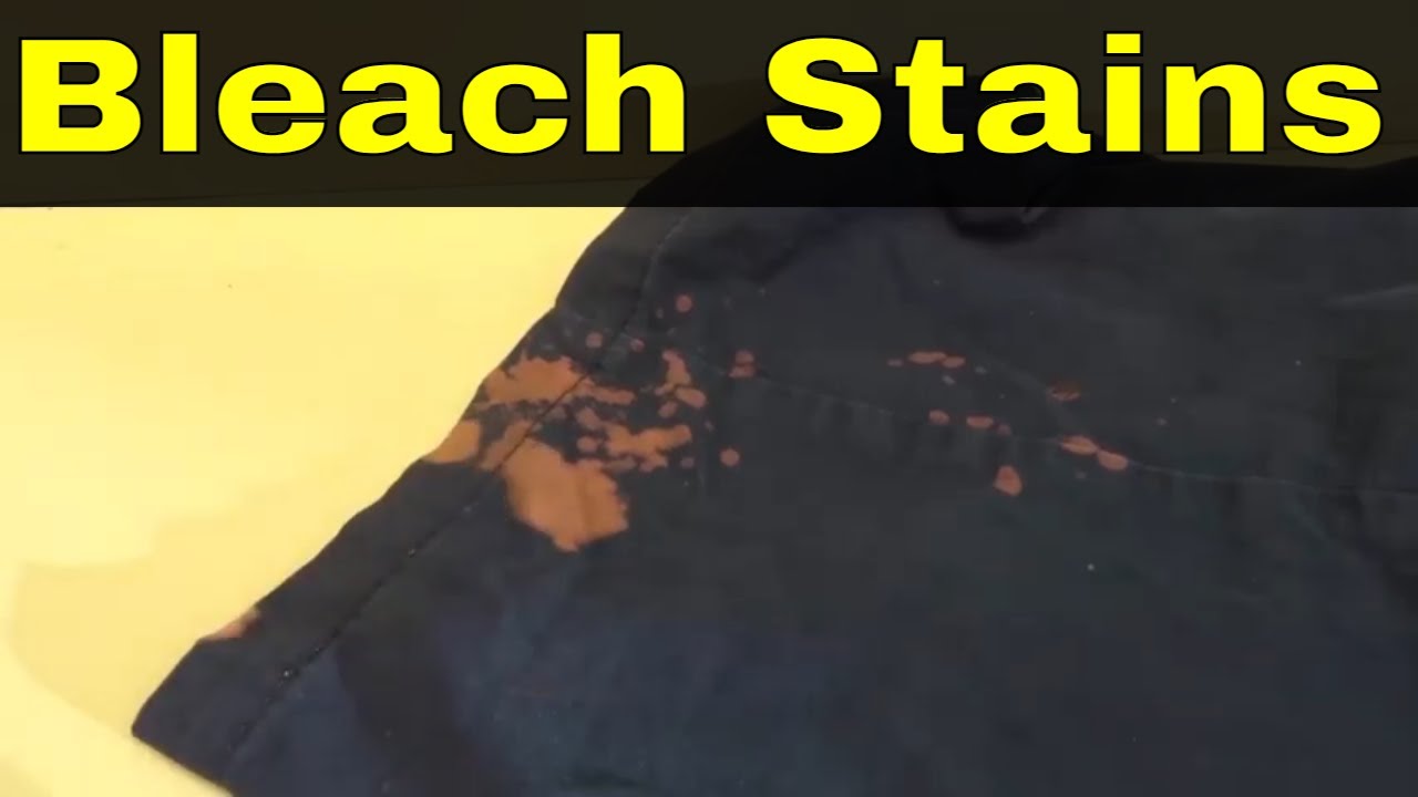 How To Fix Bleach Stains On Clothes-Full Tutorial 