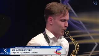 ANDORRA SAX FEST 2023: Rob Burton (British) plays Elegie Op. 44, Alexander Glazunov