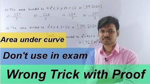 Area under the curve Short-Trick | Class 12 | Application of Integral | JEE Main & Advanced