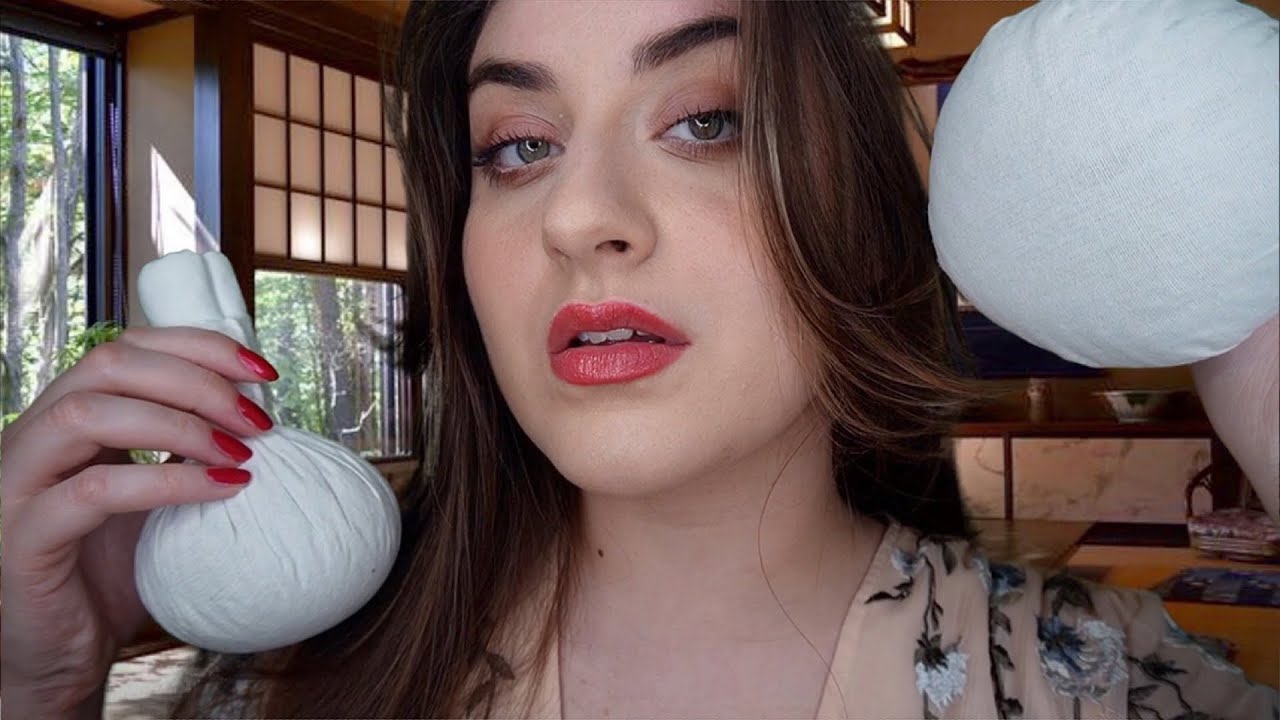 ASMR Traditionelle THAIMASSAGE mit Kräuterstempeln 🪷 Spa Roleplay deutsch | Scalp, Massage, Cracks