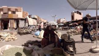 360 video: In the middle of Marrakech Souk, Marrakesh, Morocco