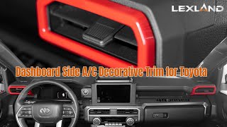 New Tacoma /4Runner Air Vent Cover Dashboard Side A/C Decorative Trim for Toyota