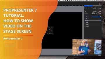 ProPresenter 7 Tutorial: How to show video on the stage display