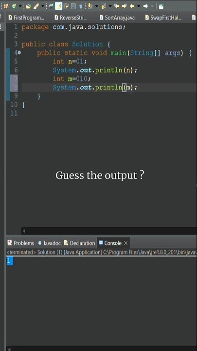 Guess the output of these java program #java #learnwithmeck #corejava ...