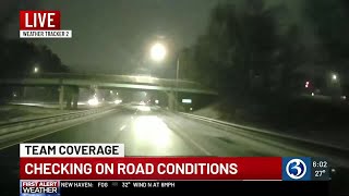 Icy roads make the commute home tricky for most across Connecticut