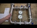 Молочные фильтры. Система спаренных молочных фильтров DN50 с манометрами