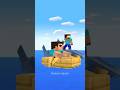 HELP Herobrine Win Boat Rowing Challenge | credit by -@HerobrineSan #minecraft #shorts #herobrine