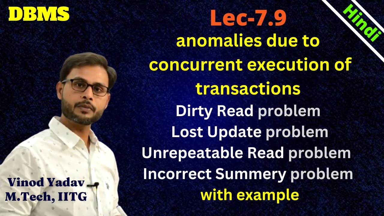 L7 9 Problems Due To Concurrent Execution Of Transactions Dirty L7 9 problems due to concurrent execution of transactions dirty