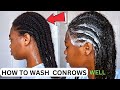 HOW TO WASH and MOISTURIZE CONROWS PROPERLY #naturalhair