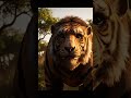 Giant Tiger Encounter | 2.5 Million Years Ago #prehistoric #wildliferescue #animation #stoneage