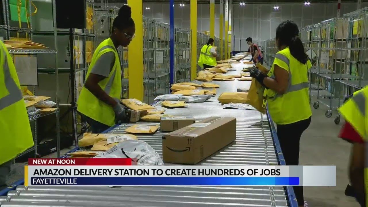 Amazon delivery station to create hundreds of jobs in Fayetteville YouTube
