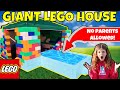 KIDS ONLY GIANT LEGO FORT WITH POOL! NO PARENTS ALLOWED!