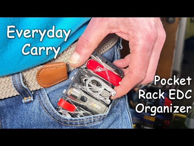 Mini EDC pocket Organizer for Everyday Carry No Pouch or Bag