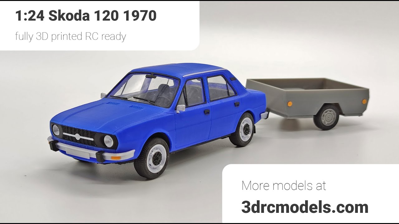 🤏 Soda 120 1:24 Fully 3D Printable with RC・ STL File for 3D