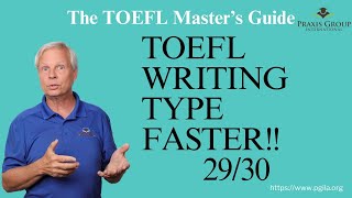 TOEFL Writing - Typing Faster!!
