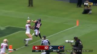 Justin Fields Across The Field Touchdown Throw