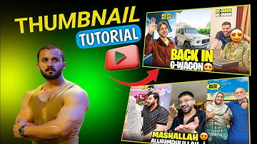 Vlog Video Thumbnail Kaise Banaye | Rajab Family Ky Jaise Thumbnail Kaise Banaye