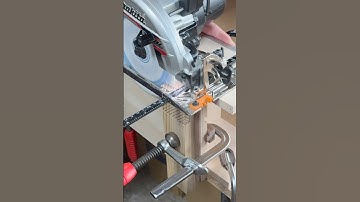 Rip-Cut Circular Saw Guide Jig for Small Workshops #shorts #woodworking #diy