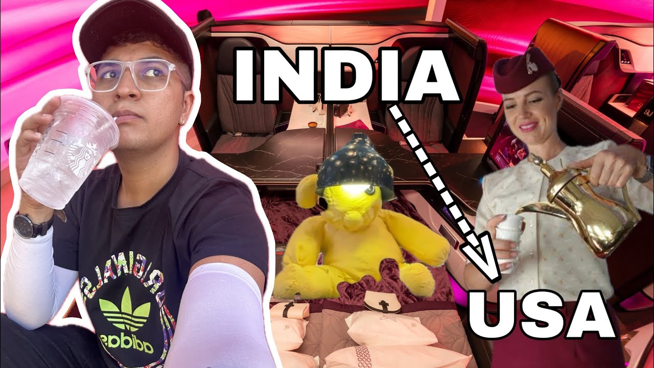 World’s Finest Airline| Qatar Flight Experience #qsuite #qatar #f1studentvisa #internationalstudents