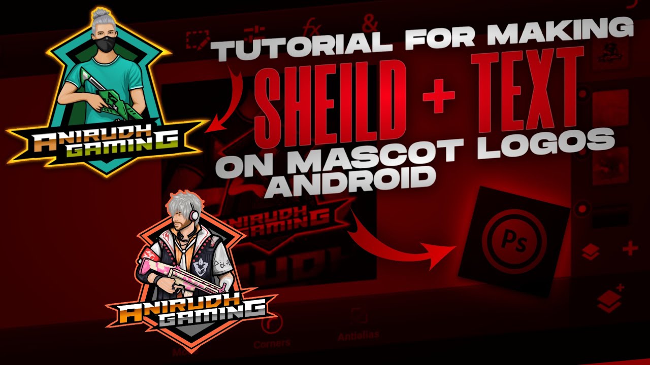 How To Make Mascot Logo On Android | How To Make Gaming Mascot On Android Using Photoshop