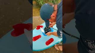 What happens when you put a motor on a paddleboard? #sup #paddleboard