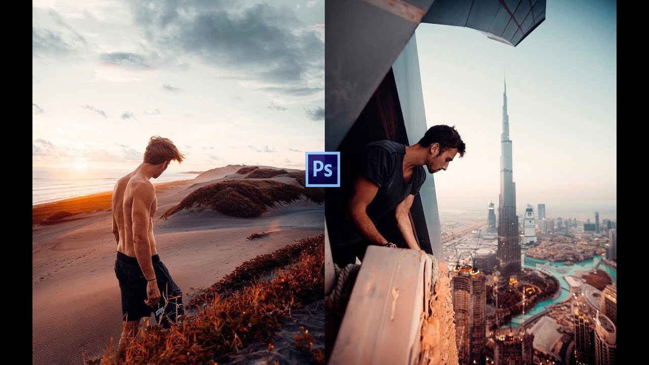 how to edit and retouch like sam kolder color grading in Photoshop