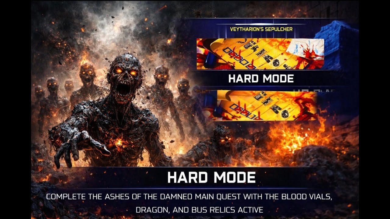 Hard Mode Calling Card Bo7 Zombies