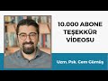 Psikolog Cem Gümüş Teşekkür Sohbeti Videosu