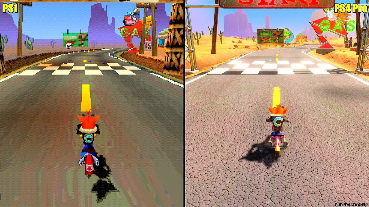 Bandicoot 3 Warped Original N. Sane Trilogy PS4 Pro Vs PS1 Graphics Comparison - YouTube