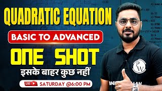 Quadratic Equations One Shot | Basic to Advance | Quadratic Equation for Banking Exam | Sumit Sir