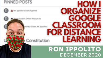 How I Organize My Google Classroom for Distance Learning
