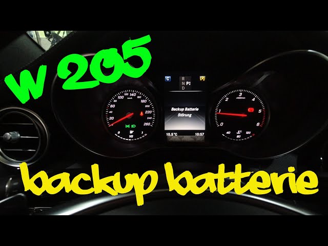 W205 Backup Batterie I Mercedes C-Klasse 