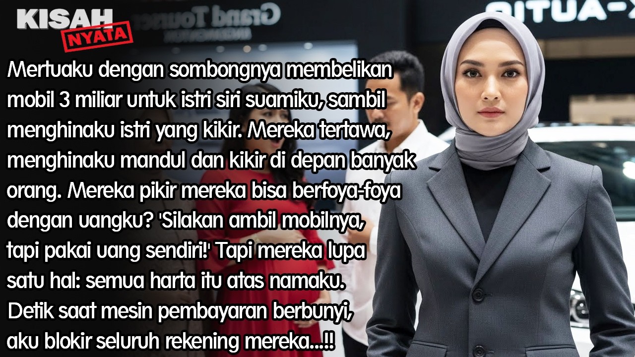 "SILAHKAN BELI PAKAI UANG SENDIRI!" SUAMIKU DAN MERTUA BELI MOBIL 3 MILYAR UNTUK ISTRI SIRI