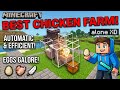 UNLIMITED EGGS &amp; FOOD! 🍗 Best Automatic Chicken Farm for Minecraft PE/Java (Hindi)