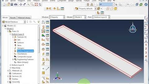 FEM Tutorial: Create and Assign Sections (PneuNets Bending Actuator)