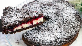 ОН нереально Вкусный! ТЕРТЫЙ Шоколадный Пирог с Творогом и ягодами