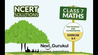 NCERT Video Solutions For CBSE Class 7 Mathematics l The Triangle and its Properties l Ex 6.4 , Q1 screenshot 4