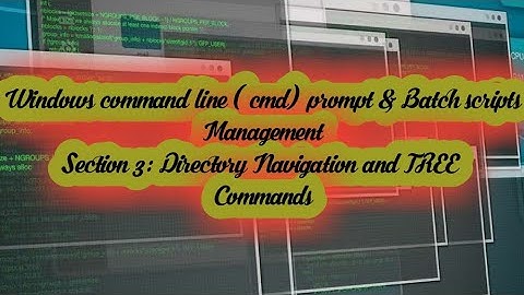 7. Viewing Directory Structures with DIR & TREE Windows (CMD)