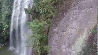 Download Lagu ROCKCLIMBING AT THE EPIC WATERFALL IN HARAU VALLEY MP3