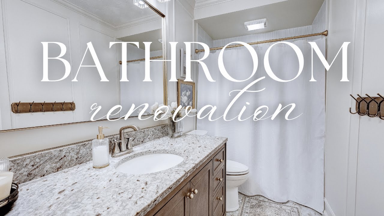 DIY Bathroom Makeover | Full Bathroom Remodel on a Budget!!! - Part 2 ...