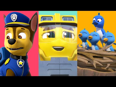 PAW PATROL RUNAWAY DINOSAUR + RUSTY RIVETS & MIGHTY EXPRESS