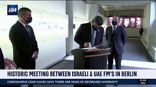 Historic Meeting Between Israeli and UAE Foreign Minister in Berlin