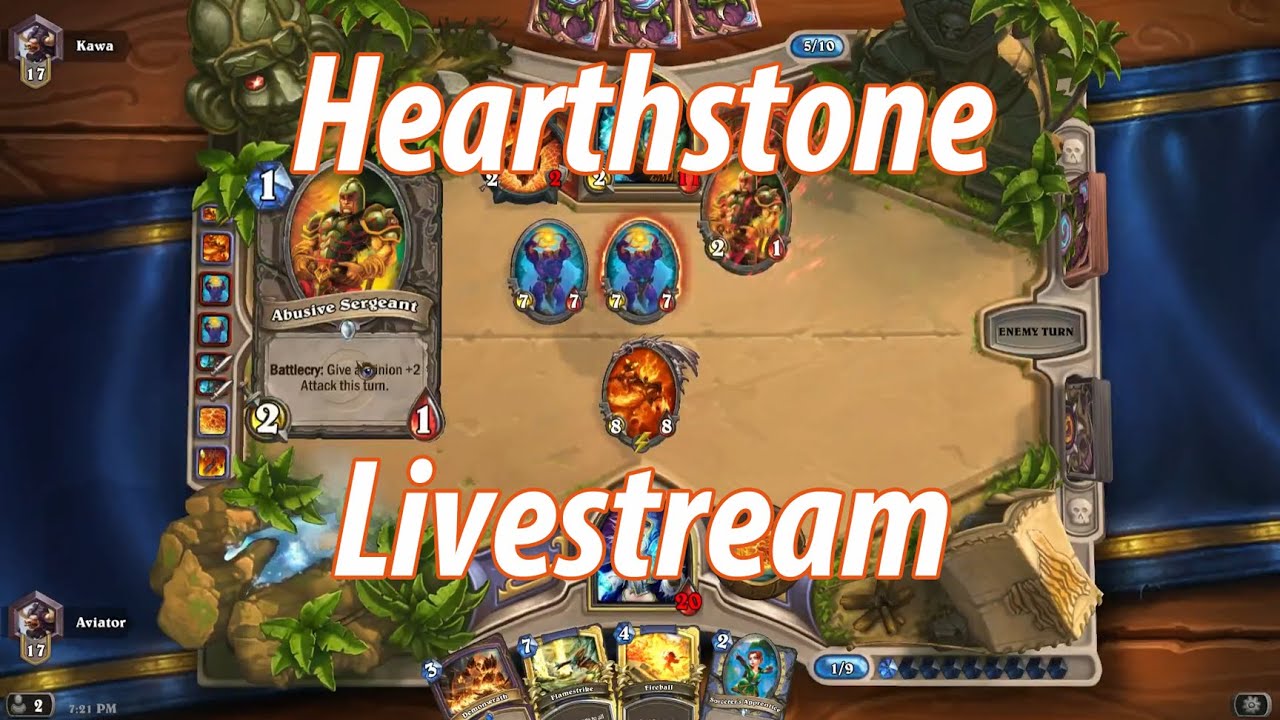 Hearthstone - Live Stream - Showing Friends Hearthstone - YouTube