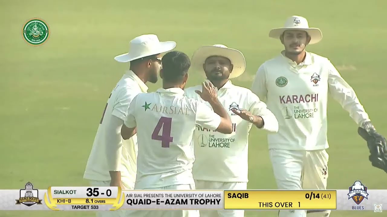 Live | Quaid-e-Azam Trophy 2025-26 Final | Day 05 | Karachi Blues vs Sialkot Region | M2P1K